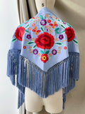 LM MANTONCILLO BORADO FLORE ROJO -CELESTE 4 - FELIZ SHOPPING 