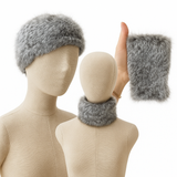 Cuello de pelo 2 en 1 -Cuello y Gorro en Uno bu1499