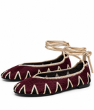 Bailarinas de crochet estilo bohemio con cordones N5810 n5830 MT157 - FELIZ SHOPPING 