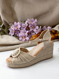 Sandalias de Cuña Mujer Estilo Esparto 5A014