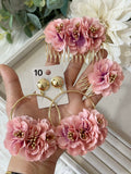 Conjunto Flamenco de Flores – Pendientes y Peineta - FELIZ SHOPPING 