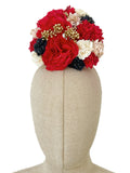 Ramillete de Flores Flamenca Hecha a Mano con Flores de Tela TK-26-f16 - FELIZ SHOPPING 