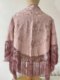 Mantón Flamenco Bordado con Flecos -Mantoncillo de Flamenca -Varios Colores Tk26