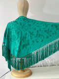 L01-270034 MANTONCILLO BORDADO  VERDE AGUA MANT6999