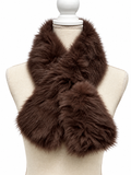 Bufanda de Pelo Sintético para Mujer – Suave, Cálida y Elegante – 94 × 13 cm 270063