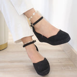 Esparto de cuña de esparto para mujer -Cómodos y elegantes 6006