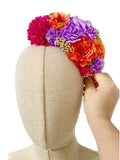 Corona de Flore Flamenca para nina Hecha a Mano con Flores de Tela TK-26-f14 - FELIZ SHOPPING 