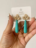 Pendientes artesanales de cuentas de colores – Diseño exclusivo zpen899