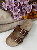 Sandalias Mujer Tipo Bio con Doble Hebilla MY103