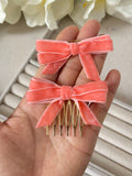 Broche Peine para el Cabello con Lazo de Terciopelo (Varios Colores) Tk-26-bro399