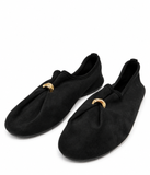 Bailarinas Mujer Elegantes con Adorno Dorado, Zapatos Planos Cómodos, Ligeros y Flexibles 6602b