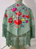 LM270039 MANTONCILLO BORDADO FLAMENCO VERDE AGUA 3 - FELIZ SHOPPING 