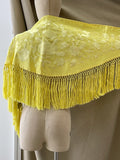 LM2-270049 MANRONCILLO BORDADO MEDIANA PARA ADULTOS Y NIÑAS  AMARILLO