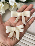 Broche Peine para el Cabello con Lazo de Terciopelo (Varios Colores) Tk-26-bro399