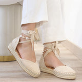 Esparto planas con cintas -Cómodas y versátiles para verano 9018 6018