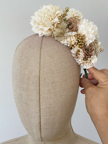 CORONA DE FLAMENCAS PARA NINA LARGA 18CM ANCHO 8CM FLO1399