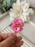 Conjunto Flamenco de Flores – Pendientes y Peineta - FELIZ SHOPPING 