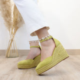 Esparto de Cuña para Mujer con Correa al Tobillo 6002