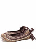 Bailarinas de crochet estilo bohemio con cordones N5810 n5830