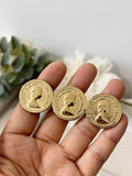 BROCHE Y PEINETA MONEDA BRO599