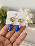Pendientes artesanales de cuentas de colores – Diseño exclusivo zpen899