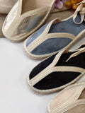 Alpargatas Mujer con Lazo – Sandalias Espadrilles de Yute Verano MY592