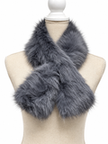 Bufanda de Pelo Sintético para Mujer – Suave, Cálida y Elegante – 94 × 13 cm 270063