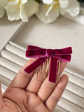 Peineta broche lazo terciopelo bro399 - FELIZ SHOPPING 