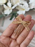 PEINETA Y BROCHE ORO FLAMENCA LAZO BRO599 - FELIZ SHOPPING 