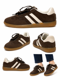 Zapatillas Retro Unisex de Ante -Cómodas, Casual y Antideslizantes B660