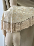 MANRONCILLO BORDADO 270049 MEDIANA PARA ADULTOS Y NIÑAS  BEIGE