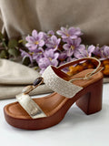 Sandalias de Tacón Ancho con Plataforma para Mujer KA-94