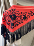 LA-MOD13 MANTONCILLO BORDADO CORAL ACAPULCO  MANT6999