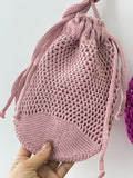 Bolso bombonera de croché calado-Bolso de mano y hombro para feria BO899 - FELIZ SHOPPING 