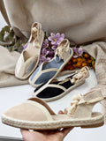 Alpargatas Mujer con Lazo – Sandalias Espadrilles de Yute Verano MY592