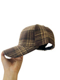 Gorra de Lana a Cuadros Vintage -Vintage Plaid Wool Cap Go899