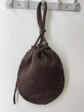 Bolso bombonera de croché calado-Bolso de mano y hombro para feria BO899