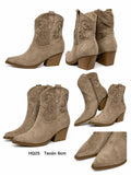 Botas cowboy para mujer de punta afilada con tacón