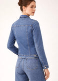 Chaqueta Vaquera Clásica con Elasticidad pacj017-1
