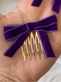 Broche Peine para el Cabello con Lazo de Terciopelo (Varios Colores) Tk-26-bro399