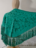 L01-270034 MANTONCILLO BORDADO  VERDE AGUA MANT6999