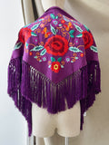 Mantón bordado con flecos para flamencos 270053 - FELIZ SHOPPING 