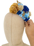 Corona de Flore Flamenca para nina Hecha a Mano con Flores de Tela TK-26-f14 - FELIZ SHOPPING 