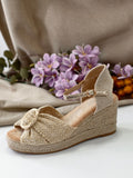 Sandalias de Cuña Mujer Estilo Esparto 5A014