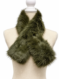 Bufanda de Pelo Sintético para Mujer – Suave, Cálida y Elegante – 94 × 13 cm 270063