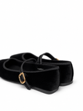 Bailarinas Mary Jane para Mujer -Punta Cuadrada -Suaves y Cómodas -Correa con Hebilla YR8895