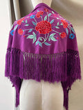 MANTON FLAMENCO BORDADO MEDIANA PARA ADULTOS Y NIÑAS - 270062
