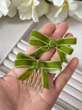 Broche Peine para el Cabello con Lazo de Terciopelo (Varios Colores) Tk-26-bro399
