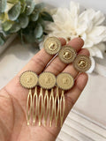 BROCHE Y PEINETA MONEDE BRO599