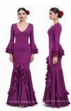 3925 Traje Flamenco Mujer Manga Larga con Volantes Ajustado - FELIZ SHOPPING 